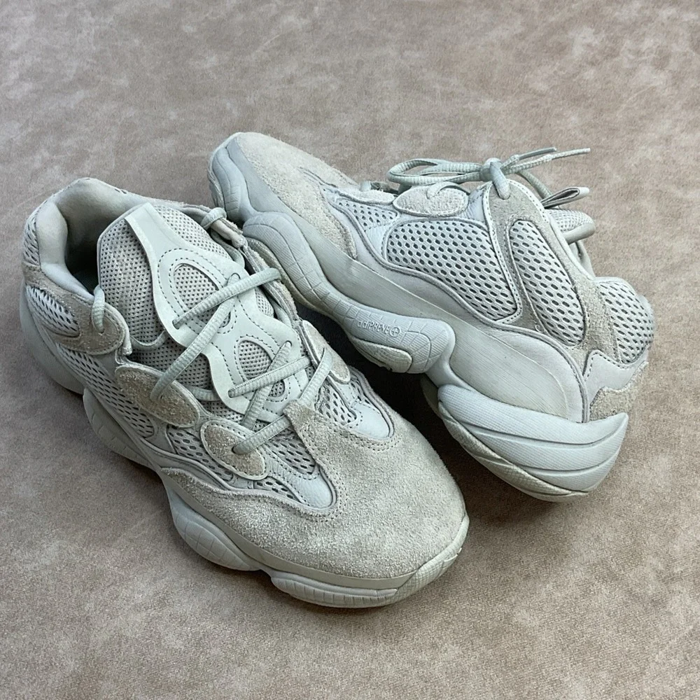 Adidas Yeezy 500 Salt Shoes EE7287‎ Gray Stone Suede Sneakers Men Sz 8